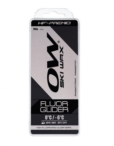 ONE WAY Парафин высокофтористый HF PREMIO BLACK DIRTY SNOW 0/-6 C, 100 г Артикул: 44015